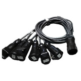 得石DALS 19芯母头+6*怡达16A3芯公头+3*2.5平方电线