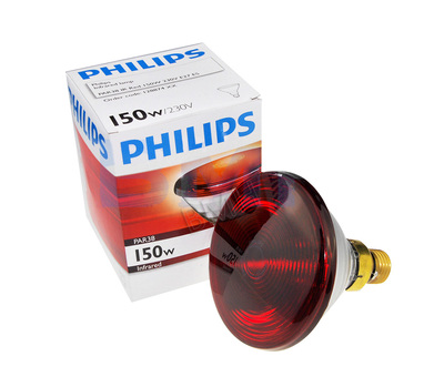 飞利浦PHILIPS PAR 38 IR Red 150W 230V E27 红外线理疗仪光源