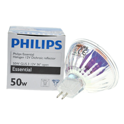 PHILIPS 12V 50W GU5.3 36度 有面 国产灯杯