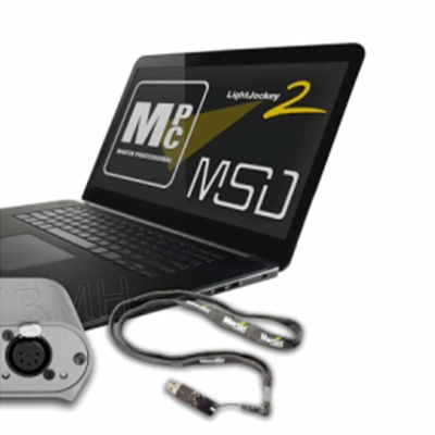 Martin M-PC 2U M-DMX 接口盒（随附 USB 电缆和 M-PC 下载说明）