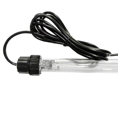 飞利浦杀菌灯防水套件15w(飞利浦tuv15w+2个不锈钢灯管夹+PVC石英玻璃防水套件15w-510mm)