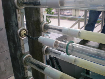 金川污水工程灯管替换